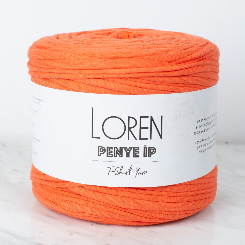 Loren Penye Kumaş El Örgü İpi Turuncu - 60